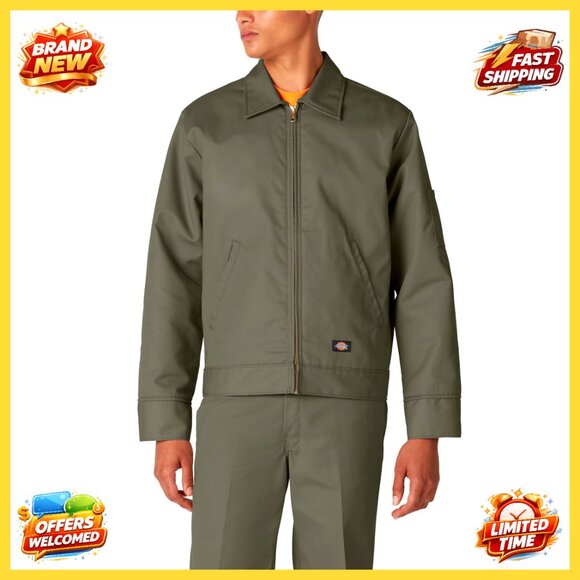 Classic Eisenhower Jacket Quilted Lining Utility Workwear Retro Chic